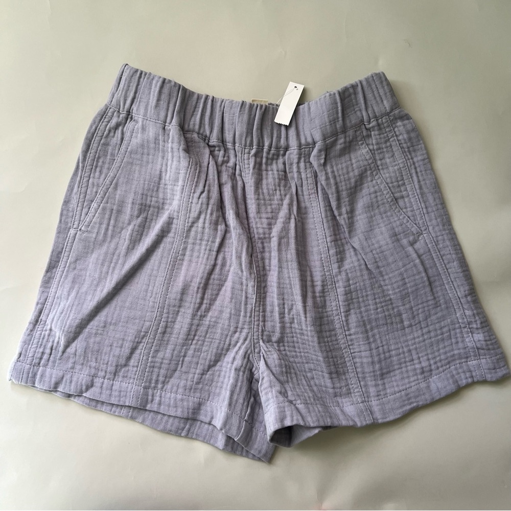 NWT Madewell Lightspun Easy Pull-On Shorts - XS - Lilac